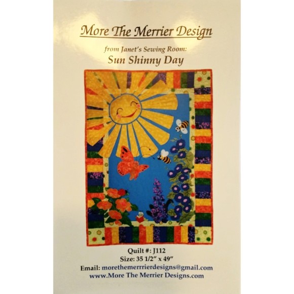 More The Merrier Design Quilt Pattern - Sun Shiny Day - Size 35 1/2" x 49" - Picture 1 of 3